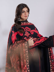 SAPPHIRE ON UNSTITCHED 3PC DHANAK EMB WITH PASHMINA PRINTED WOOL SHAWL