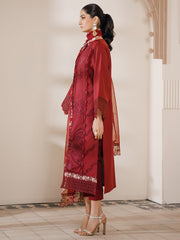 (MF229) BINLIYAS| UNSTITCHED 3PC HEAVY EMB PREMIUM LAWN WITH READY TO WEAR EMB CHIFFON DUPATTA&nbsp;