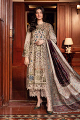 (MF231) MARIA.B| UNSTITCHED 3PC HEAVY EMB PREMIUM LAWN WITH READY TO WEAR EMB KHAADI NET DUPATTA&nbsp;