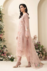 MF1342| MARIA.B UNSTITCHED 3PC HEAVY EMB PREMIUM DHANAK WITH READY TO WEAR EMB KHAADI NET SHAWL