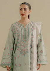 Zarashahjahan on emb Lawn with  Digital Dimond print Dopatta