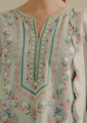 Zarashahjahan on emb Lawn with  Digital Dimond print Dopatta