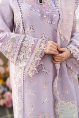 Qalamkar on emb Lawn with Diamond printed Dopatta