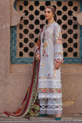 Mushq on emb Lawn with voil diamond printed Dopatta