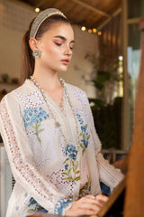 Maria b on chickankari Lawn with diamond printed dopatta