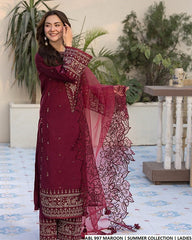 Qalamkar on emb lawn with organza Cut work Dopatta