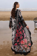 Nureh on printed emb Lawn with chiffon printed Dopatta