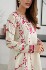 Maria b on heavy emb lawn with voil printed dopatta