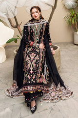 Qalamkar on heavy emb Lawn with Khaadi net Emb Dopatta