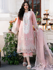 Allys on chickankari Lawn with voil  Emb Dopatta