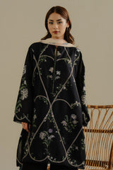 Zarashah jahan on heavy emb Lawn with voil diamond Dopatta