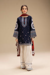 Emb Lawn with Diamond Printed Dupatta