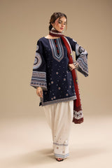 Jazmin on emb Dhanak with Pashmina wool shawl