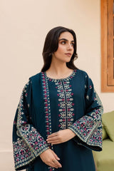 Emb Dhanak with emb dhanak shawl