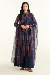 Kayseria on emb Dhanak with Heavy dhanak emb shawl