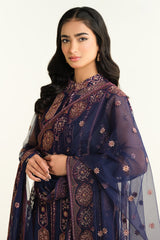 Kayseria on emb Dhanak with Heavy dhanak emb shawl