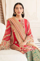 Emb Linen with Emb chiffon dopatta