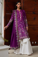 Emb Dhanak with Emb Dhanak shawl