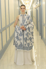 Emb Dhanak with Dhanak Heavy Emb Shawl