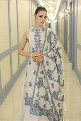 Emb Dhanak with Dhanak Heavy Emb Shawl