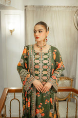 Aneelas Soft Digital Printed Shemoz Silk with Chiffon Silk Ready to Wear Dopatta
