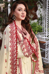Aneelas on heavy emb Dhanak with Dhanak ready to wear emb shawl