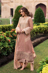 Azure on emb Dhanak with Dhanak  emb shawl