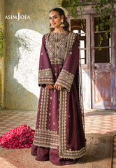 Asim jofa on heavy emb Dhanak with Dhanak emb shawl