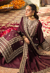 Asim jofa on heavy emb Dhanak with Dhanak emb shawl