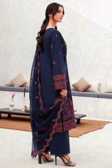 (MF1266) FARASHA| UNSTITCHED 3PC HEAVY EMB PREMIUM LAWN WITH CHIFFON EMB DUPATTA