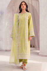 (MF1271) FARASHA| UNSTITCHED 3PC HEAVY EMB PREMIUM LAWN WITH CHIFFON EMB DUPATTA