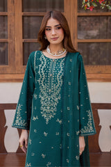(MF1274) BATIK| UNSTITCHED 3PC HEAVY EMB PREMIUM LAWN WITH EMB CHIFFON DUPATTA