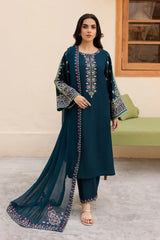 (MF1277) BATIK| UNSTITCHED 3PC HEAVY EMB PREMIUM LAWN WITH CHIFFON EMB DUPATTA