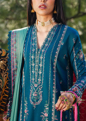 (MF1279) HUSSAIN REHAR| UNSTITCHED 3PC HEAVY EMB PREMIUM LAWN WITH INDIAN CHIFFON PRINTED DUPATTA