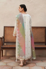 (MF1280)JEEM| UNSTITCHED 3PC HEAVY EMB PREMIUM LAWN WITH RANGOLI DIAMOND EMB DUPATTA