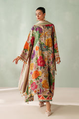 (MF01) BAROQUE| UNSTITCHED 3PC PREMIUM BANA DORA  DIGITAL PRINTED LAWN