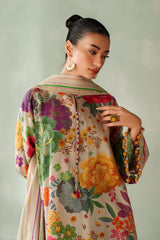 (MF01) BAROQUE| UNSTITCHED 3PC PREMIUM BANA DORA  DIGITAL PRINTED LAWN