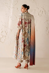 (MF02) BAROQUE| UNSTITCHED 3PC PREMIUM BANA DORA  DIGITAL PRINTED LAWN