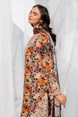 (MF13) BAROQUE| UNSTITCHED 3PC PREMIUM BANA DORA  DIGITAL PRINTED LAWN