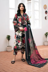(MF20) BAROQUE| UNSTITCHED 3PC PREMIUM BANA DORA DIGITAL PRINTED LAWN