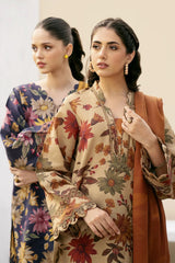 (MF23) IZNik| UNSTITCHED 3PC PREMIUM DIGITAL PRINTED LAWN