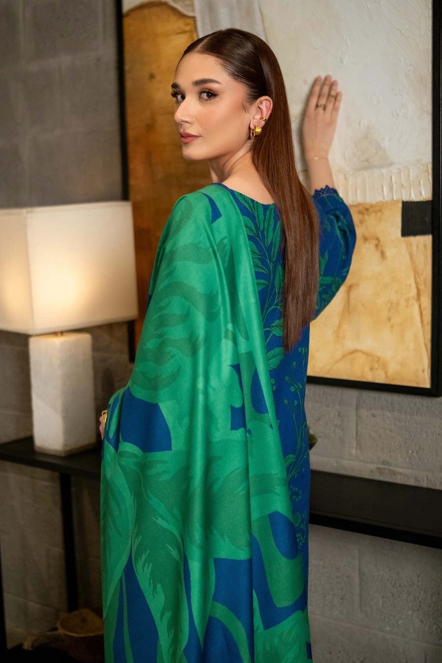 MAARIA.B — 3pc on Digital Lawn with Lawn 4 side printed  Dopatta image 4