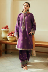 Zarashajahan — 3pc on emb Lawn with Diamond Dopatta image 0
